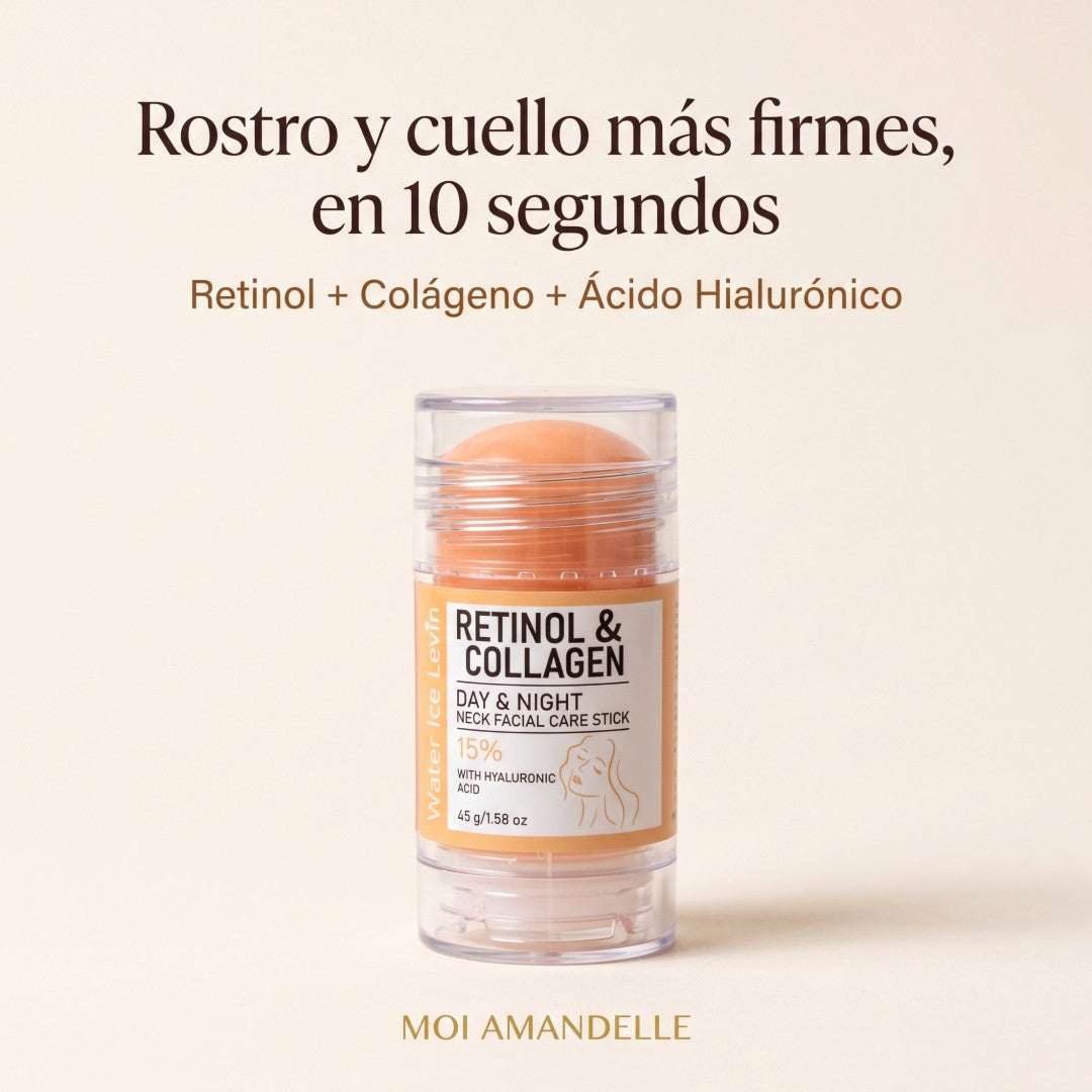 Roll-On Retinol & Colágeno: rostro y cuello más firmes, en 10 segundos