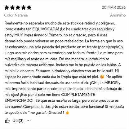 Roll-On Retinol & Colágeno + Mascara V-Neck de Regalo